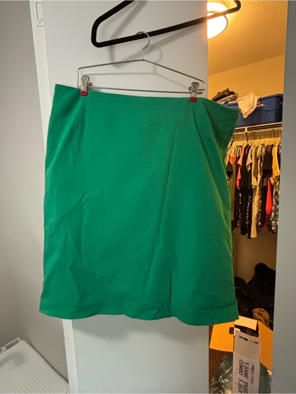 Addition Elle Emerald Green Midi Skirt - Straight Cut